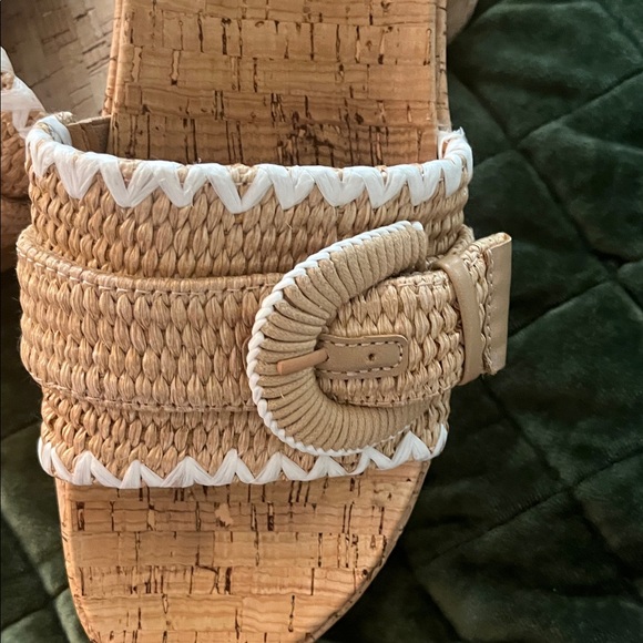 Earth Women's Woven Beige Sandals - Picture 3 of 5